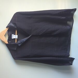 La SENZA. Vintage Sheer Lingerie Button Down Sleepshirt. Size Medium.